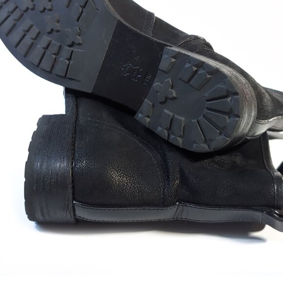 Tory Burch Boots Black Leather Ankle Boots Size 11 - Picture 9 of 9